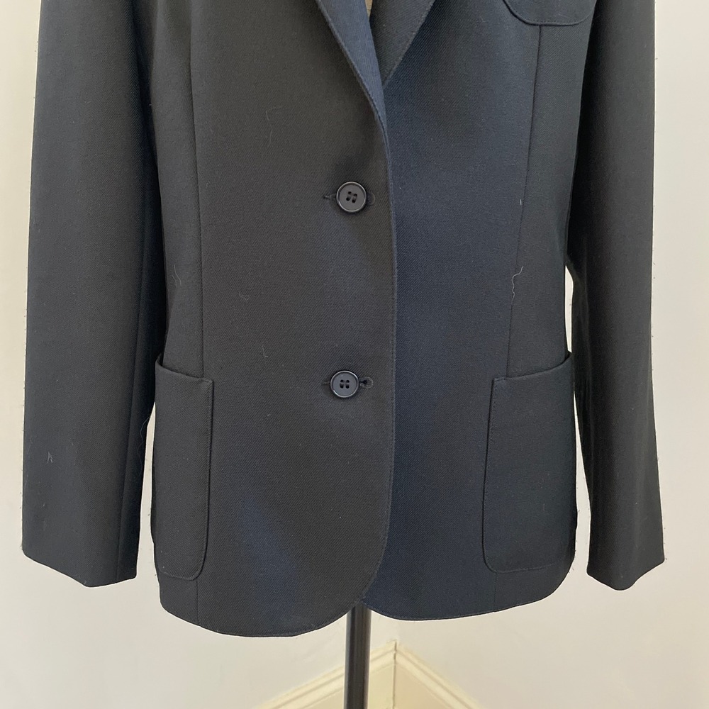 Haberdashery Vintage Black Blazer Womens Size 14 Business Casual Office Wear Vtg - Picture 10 of 10